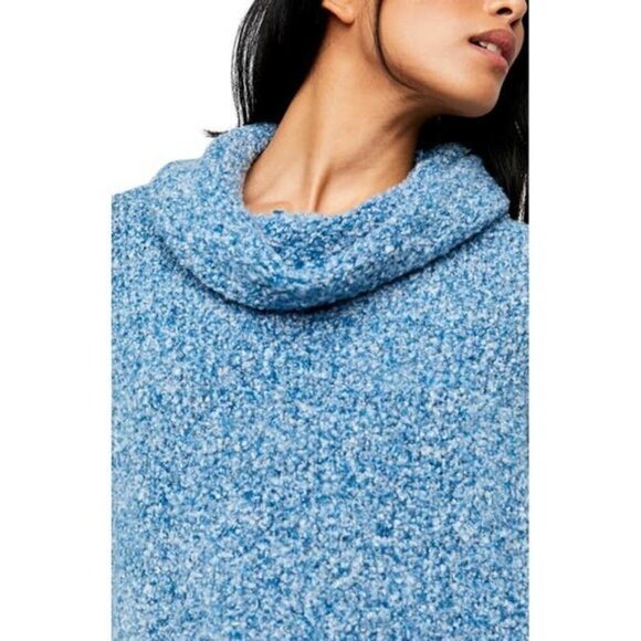 Free People Blue Marine BFF With Cowl Neck Sweater - Picture 5 of 9
